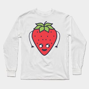 Kawaii Strawberry Long Sleeve T-Shirt